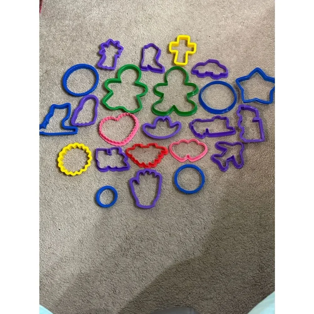 Assorted Kids Cookie Cutters Multicolor Set of 23!